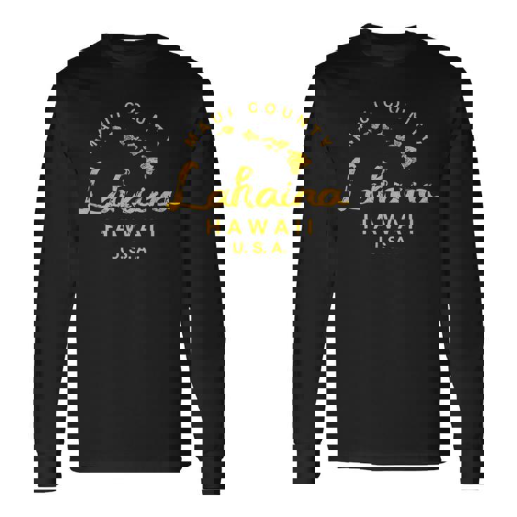 ハワイ ラハイナ マウイ ハワイ諸島 ヴィンテージ 長袖Tシャツ
