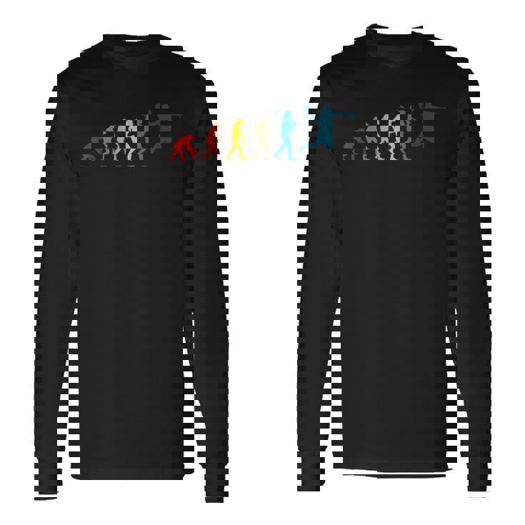 ハンドボール エボリューション ハンドボール プレーヤー ハンドボール ボール スポーツ 長袖Tシャツ