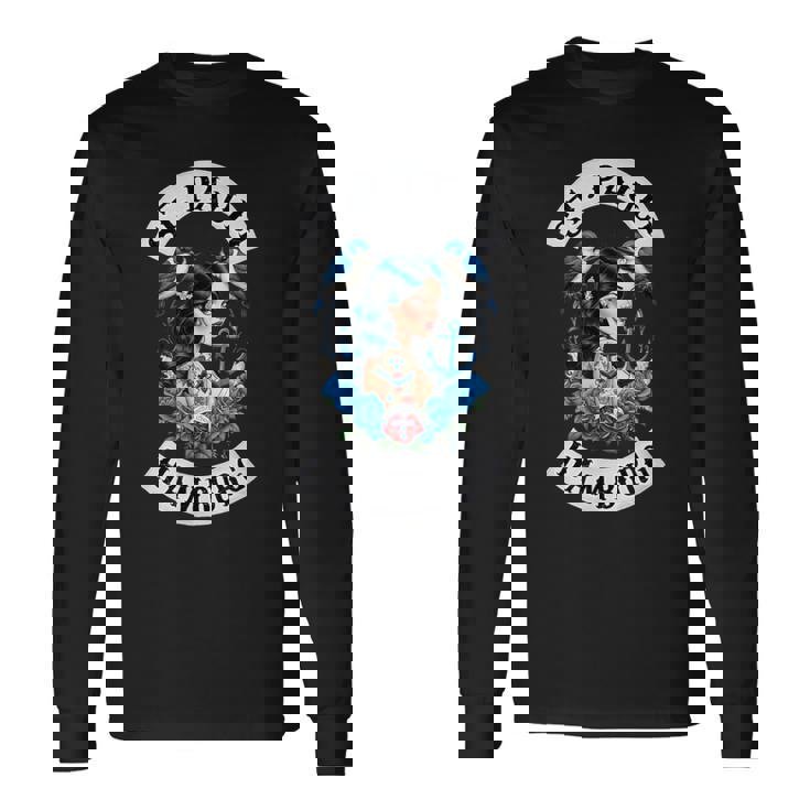 ハンブルク ザンクトパウリ レーパーバーン 港 セーラー タトゥー ガール 長袖Tシャツ