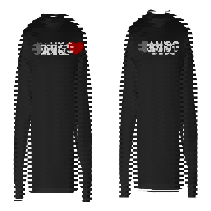 ハート アミーゴ ミニマリストのラブスタイル 長袖Tシャツ