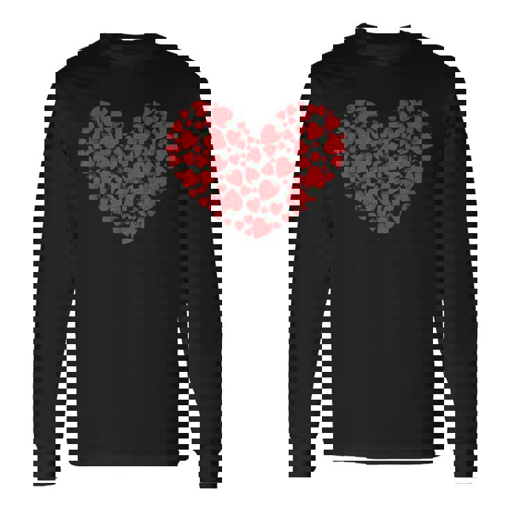 ハート ストロベリー ガーデニング 長袖Tシャツ