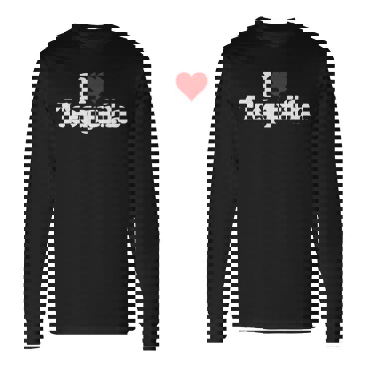 ハートテキーラが大好き 長袖Tシャツ