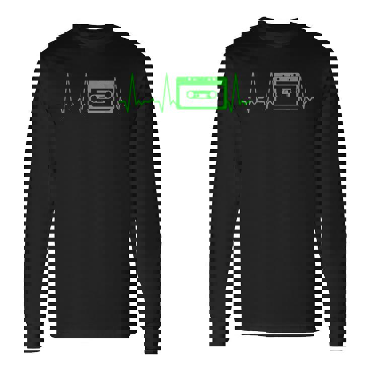 ハートビートカセットテープ 長袖Tシャツ