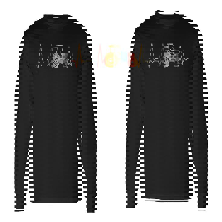 ハートビートトラクター 長袖Tシャツ