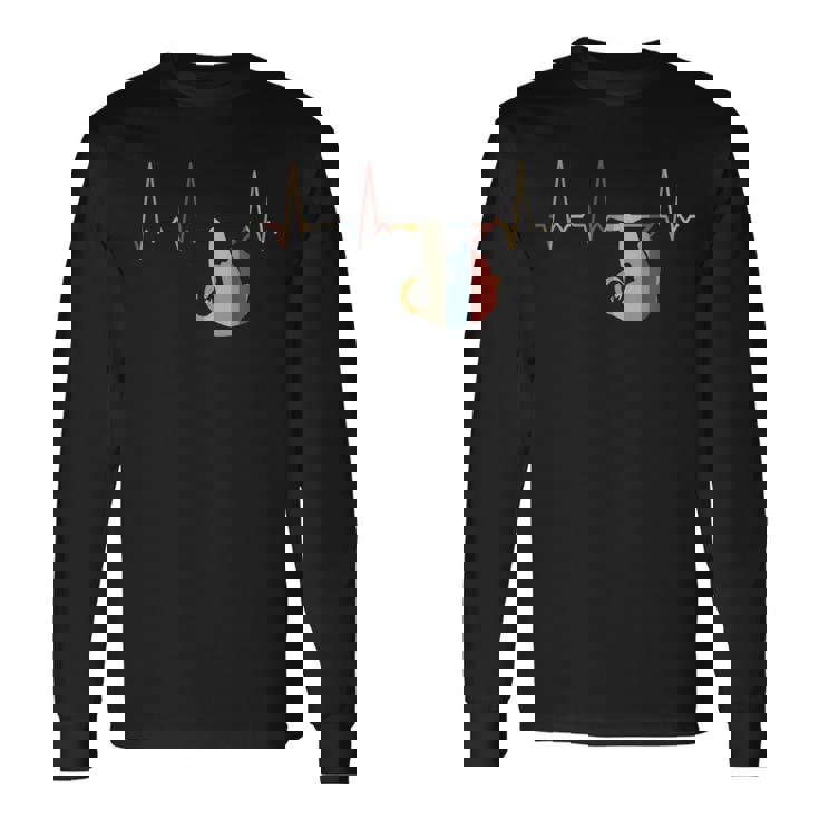 ハートビートナマケモノ 長袖Tシャツ