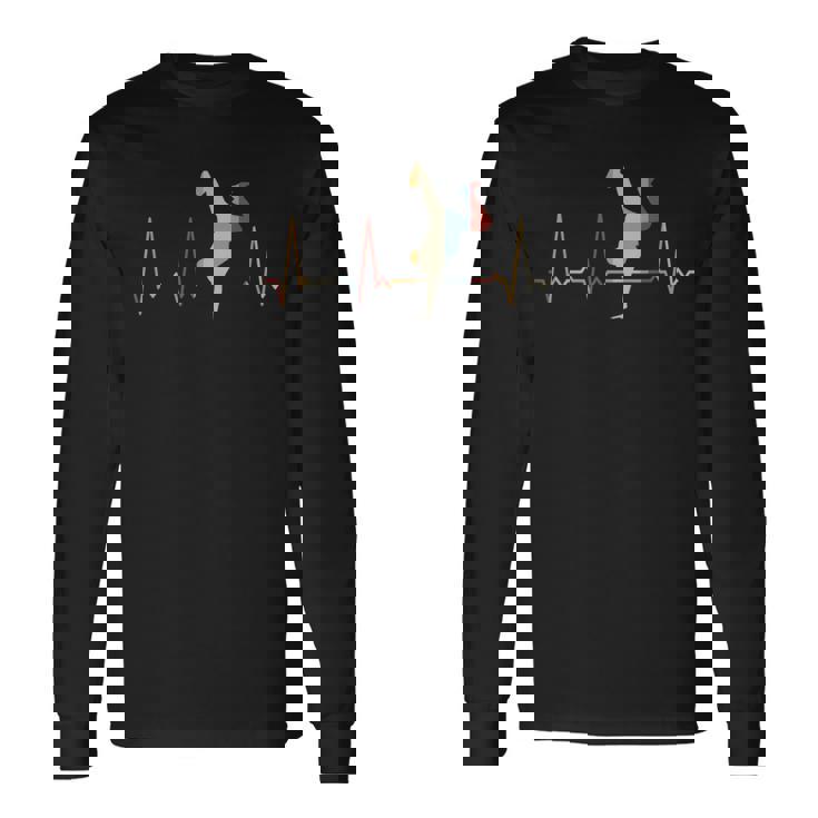 ハートビートブレイクダンス 長袖Tシャツ