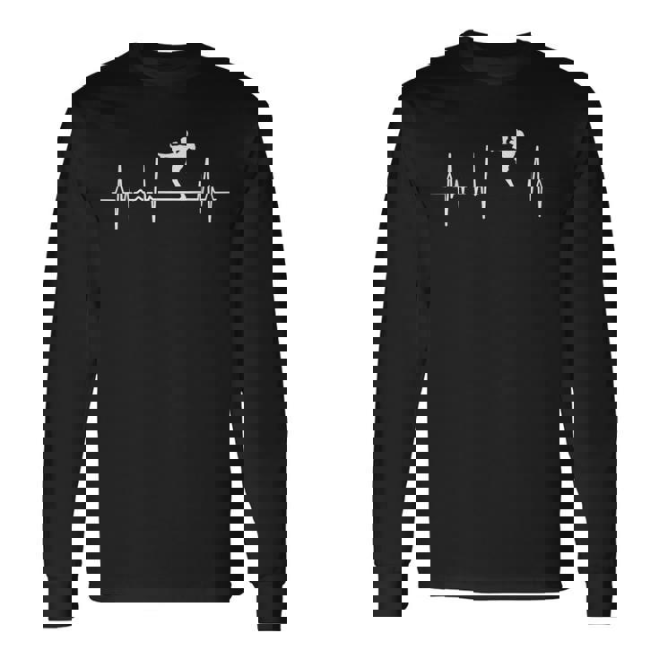 ハートライン・キックボクシング 格闘家パルスライン 長袖Tシャツ