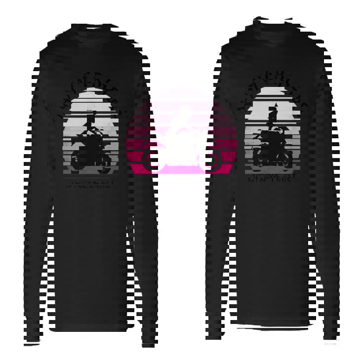 バイク おしゃれ フルカウル レディー オートバイ ツーリング ガール ライダー 長袖Tシャツ