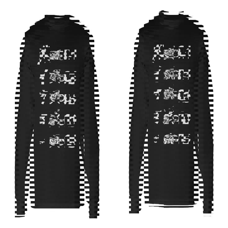 バイク おもしろtシャツ 光学テスト おもしろバイク メンズ オートバイ ツーリング 原付 オリジナル服 長袖Tシャツ