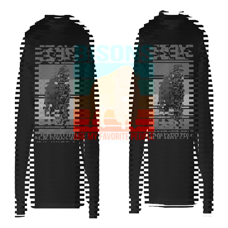 バイソン私の好きな人たち ウィズエント バイソン 長袖Tシャツ