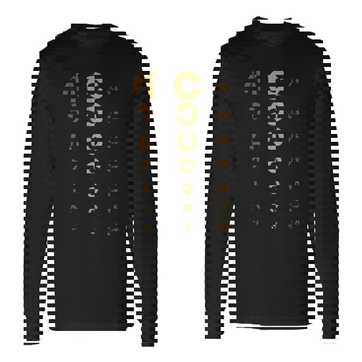 バウムクーヘン 視力検査 長袖Tシャツ