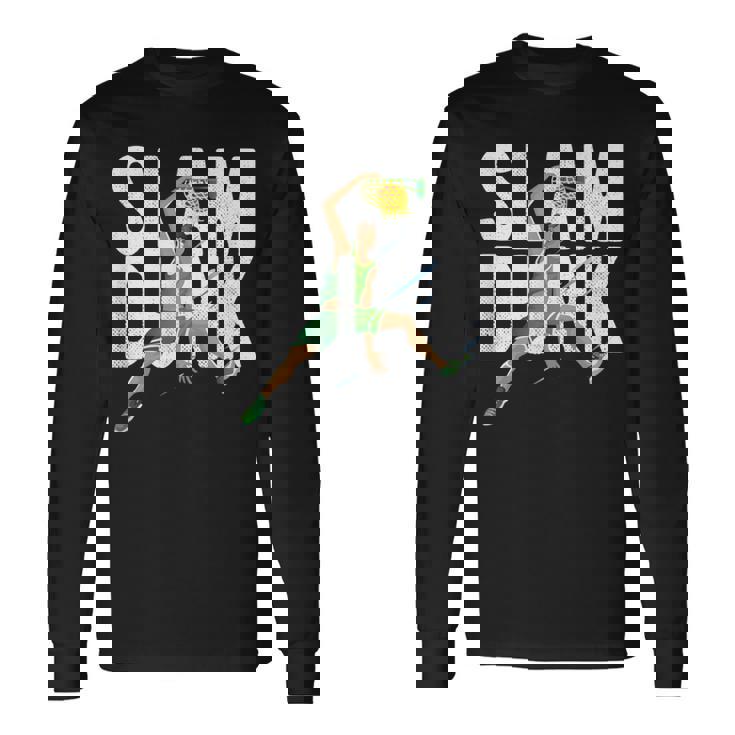 バスケットボール スラム ダンク チーム トレーニング ゲーム コーチ キッズ ギフト 長袖Tシャツ