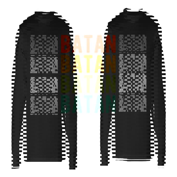 バタンシティ フィリピン レトロ ヴィンテージ 長袖Tシャツ