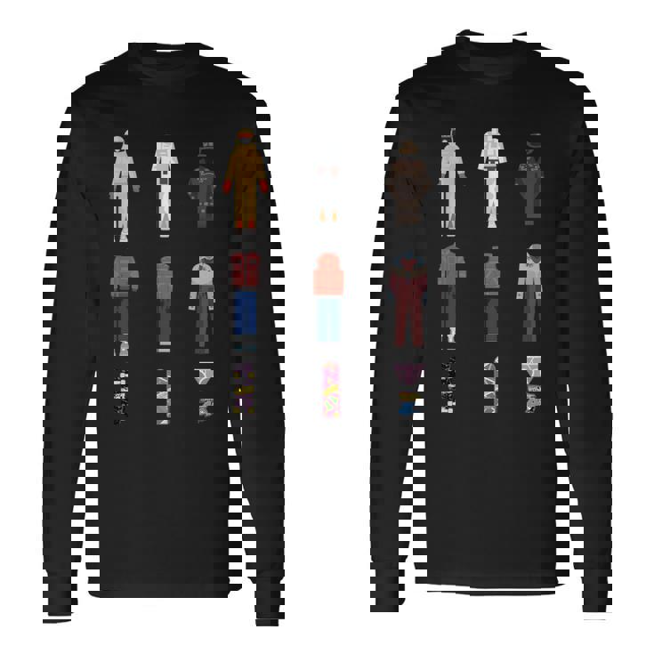 バック・トゥ・ザ・フューチャー 40周年記念の象徴的な衣装 長袖tシャツ 長袖Tシャツ