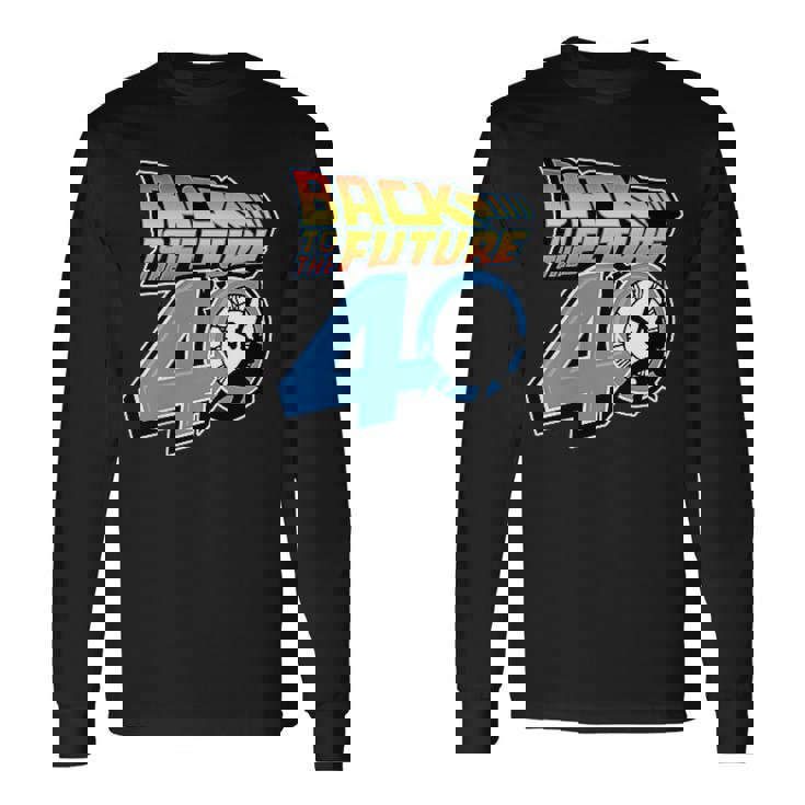 バック・トゥ・ザ・フューチャー 40周年記念タイムマシン Pov F&B 長袖Tシャツ