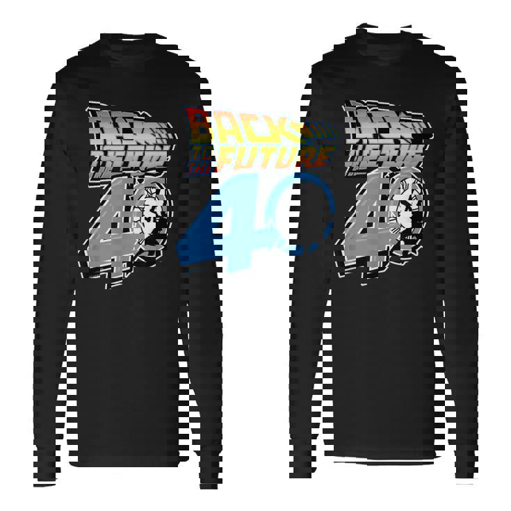 バック・トゥ・ザ・フューチャー 40周年記念時計塔ロゴ 長袖Tシャツ