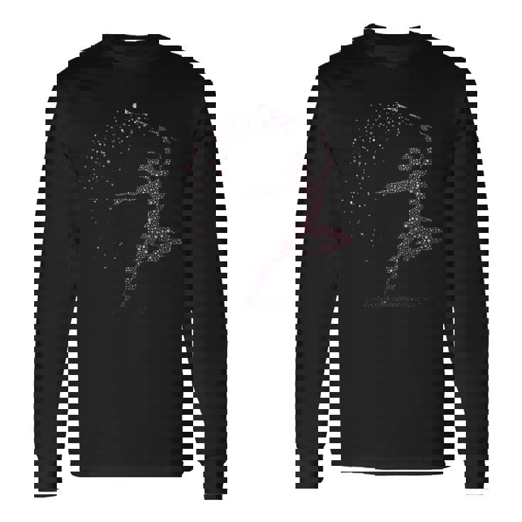 バトントワリングガール 長袖Tシャツ