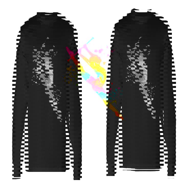 バトン付き体操 ガールズ キッズ 新体操 長袖Tシャツ