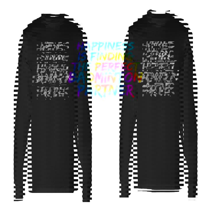 バドミントン ダブルスのパートナー選手 バドミントン チーム 長袖Tシャツ