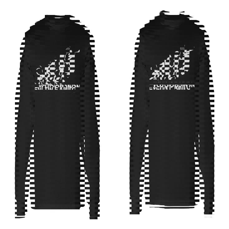 バドミントンの進化 長袖Tシャツ