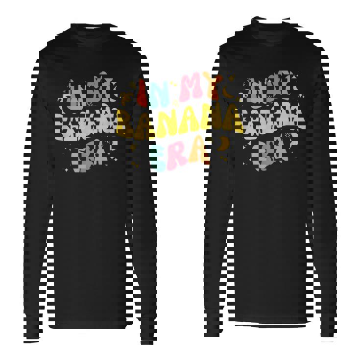 バナナ好きの面白いトロピカルフルーツ・イン・マイ・バナナ時代 長袖Tシャツ