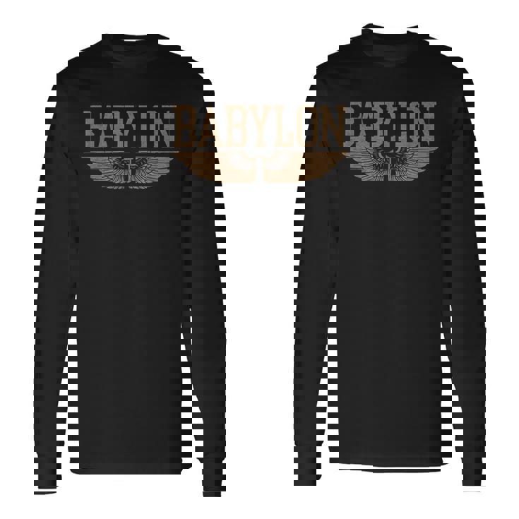 バビロン 古代メソポタミア バビロニア帝国 長袖Tシャツ