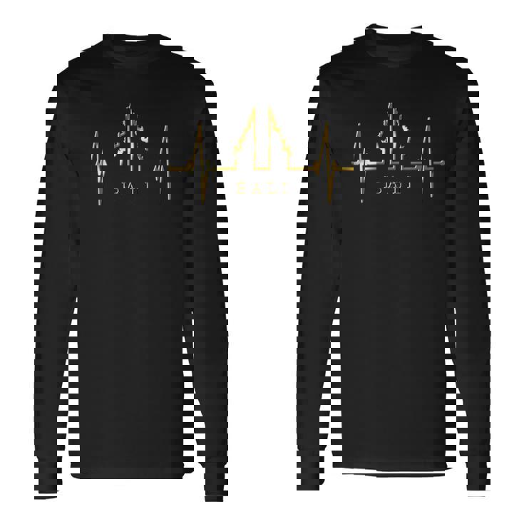 バリ島 ハートビート ヘブンズ・ゲート インドネシア ラブ・ハート アイ・ラブ・バリ 長袖Tシャツ