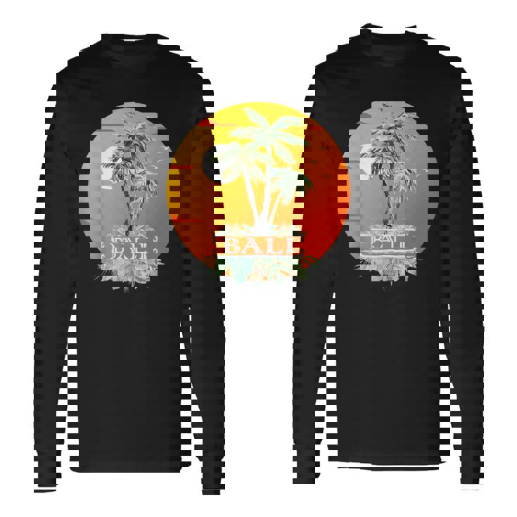 バリ島 熱帯雨林 ジャングル ハイキング ウブド ヌサペニダ ギフト お土産 島 インドネシア 夕日 休暇 ギリ諸島 長袖Tシャツ