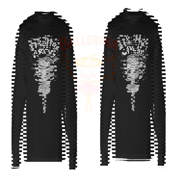 バレリーナ カプチーナ 気まぐれなミームtシャツ 長袖Tシャツ