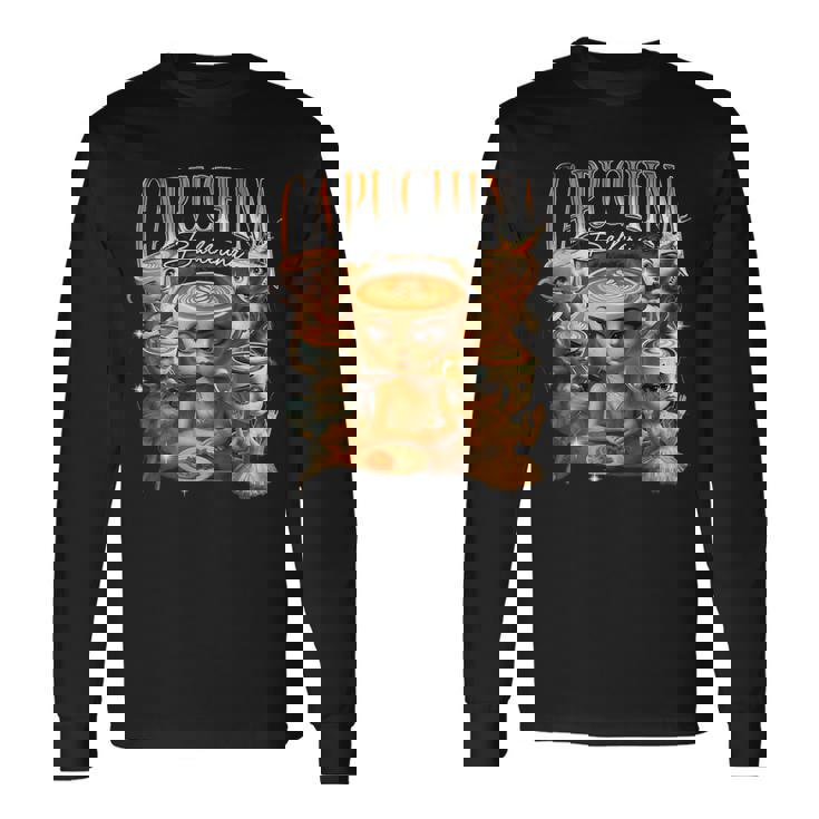 バレリーナカプチーナ イタリアンブレインロットミーム 長袖Tシャツ