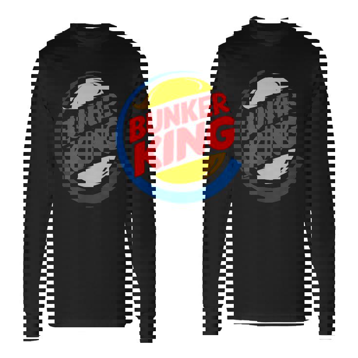 バンカーキング パロディ ファニー アンチトランプ 長袖Tシャツ