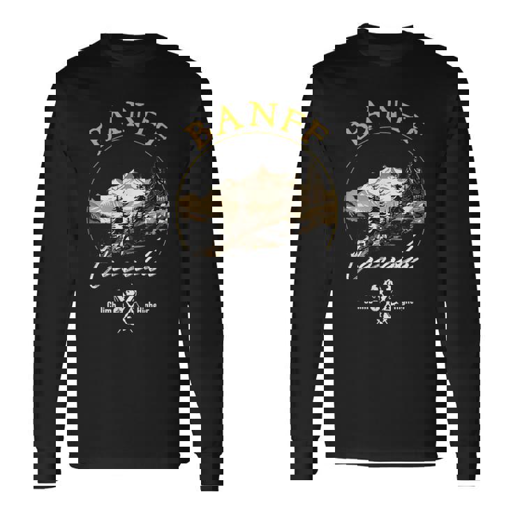 バンフ レトロ ヴィンテージ アパレル バンフ お土産 長袖Tシャツ