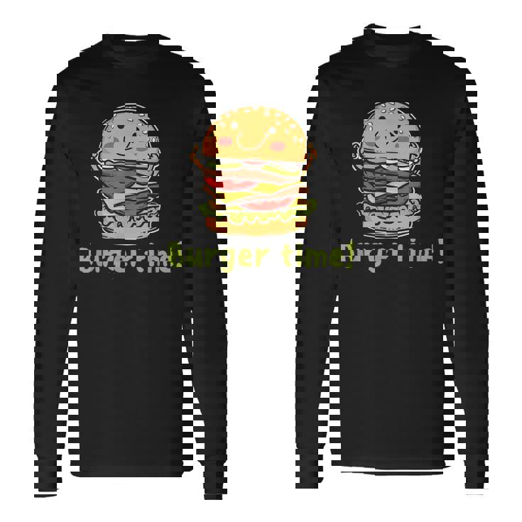 バーガータイム 長袖Tシャツ