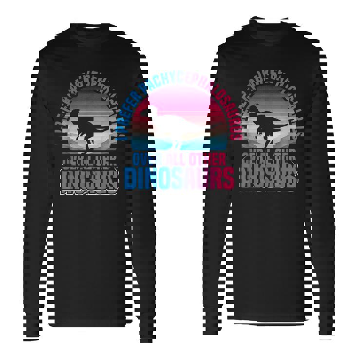 パキケファロサウルス ぬいぐるみ 恐竜 古生物学者 長袖Tシャツ ギフトのアイデア