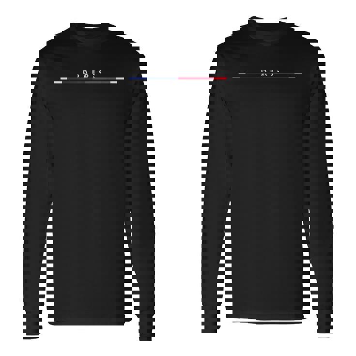 パリ フランス 国旗 お土産 イベント パリ 愛の街 長袖Tシャツ