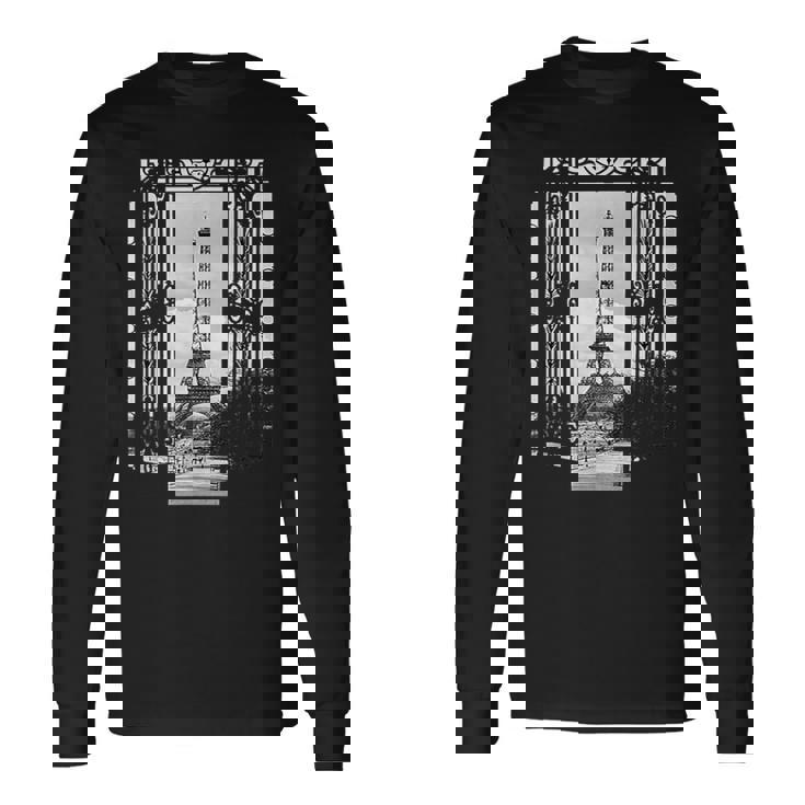 パリエッフェル塔 長袖Tシャツ