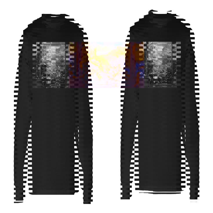 パリッシュによるロマンス名画 長袖Tシャツ