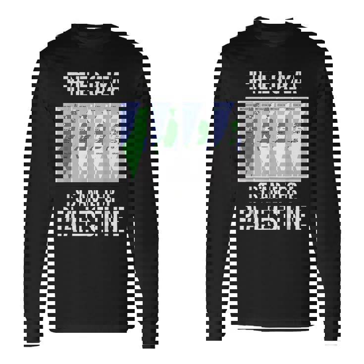 パレスチナギフト フィリストエルサレム パレスチナの自由 長袖Tシャツ