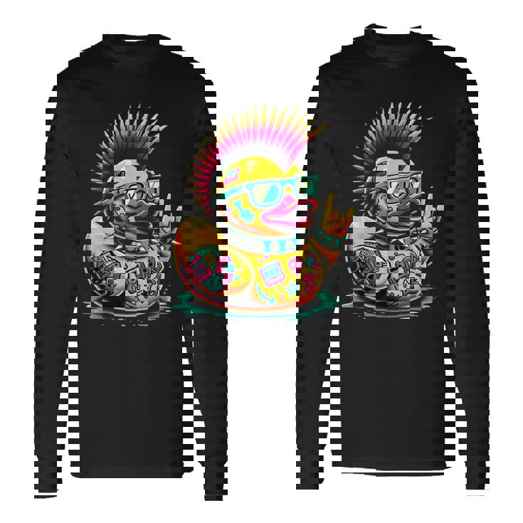 パンク アヒルの子 パンクロック 長袖Tシャツ