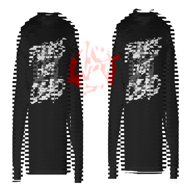 パンク ロック ポゴ アナーキー パンクス パンク ロッカー パンクの衣装 長袖Tシャツ