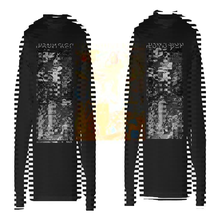 ヒエロニムスボッシュ快楽の園 長袖Tシャツ