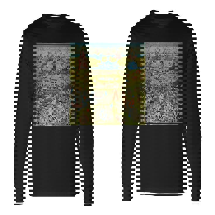 ヒエロニムス・ボッシュ 地球の喜びの庭 アート 長袖Tシャツ