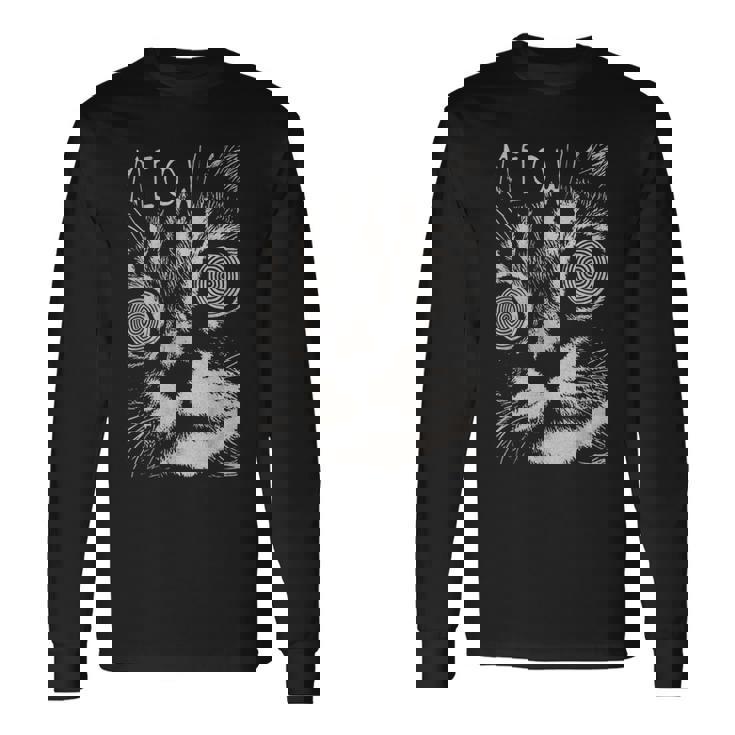 ヒップホップ Y2k Hip Hop Cat ヴィンテージ ヒップスター レトロ エッジの効いたストリートウェア 猫 長袖Tシャツ