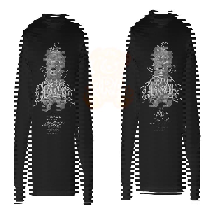 ヒップホップ Y2k Hip Hop ヒップスター ビンテージ エッジー レトロ アーバン ストリートウェア テディ 長袖Tシャツ ギフトのアイデア