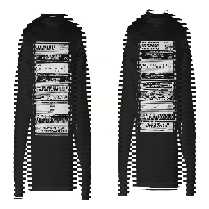 ヒップホップアーティスト カセット オールドスクールラップ 長袖Tシャツ
