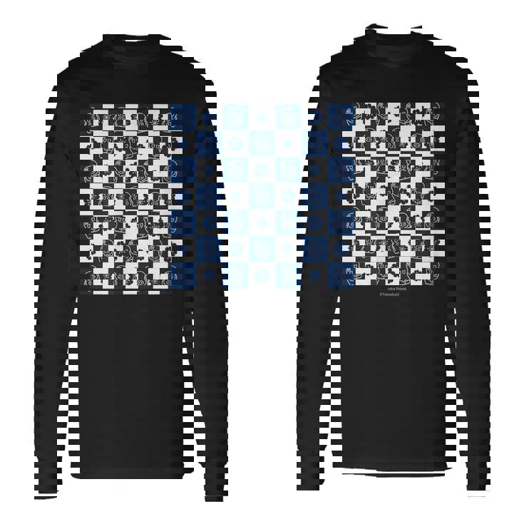 ヒョウタンツギ 和柄市松模様 Ctezuka Productions 長袖Tシャツ