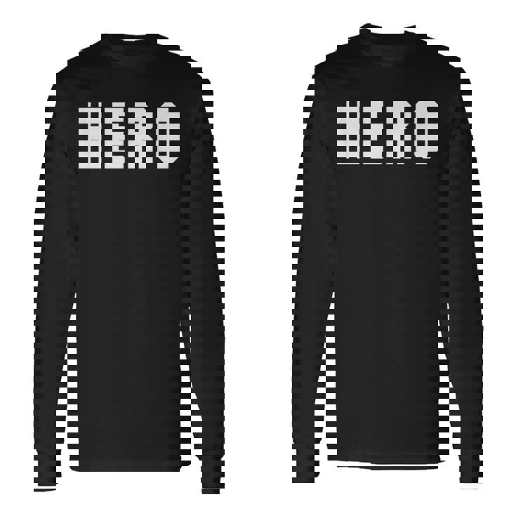 ヒーローという言葉 長袖Tシャツ