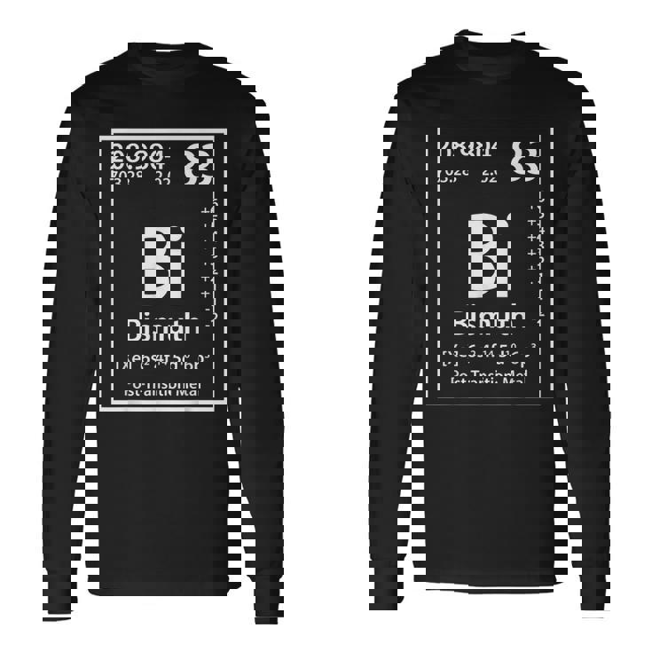 ビスマスエレメント白 長袖Tシャツ