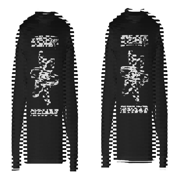 ビッグバン理論ロゴチームシェルドン・アトム 長袖Tシャツ ギフトのアイデア
