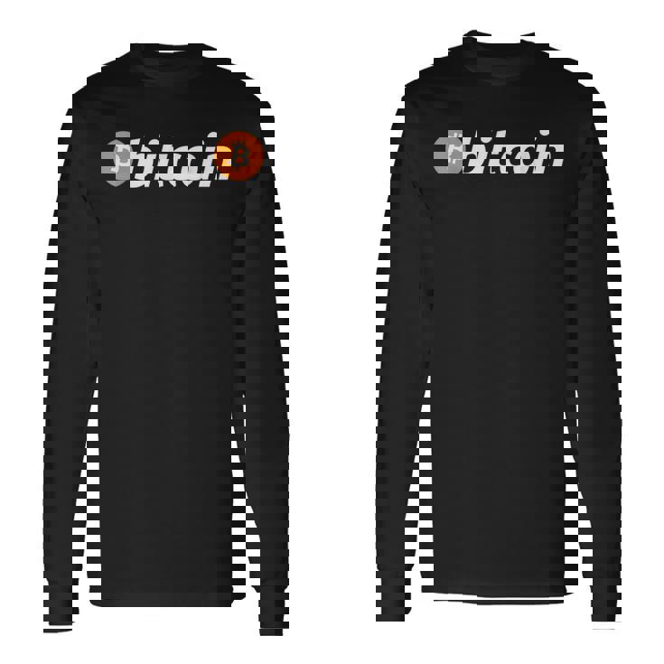 ビットコインbtcロゴ暗号トレーダーマイナーホドルムーンフリーダムギフト 長袖Tシャツ